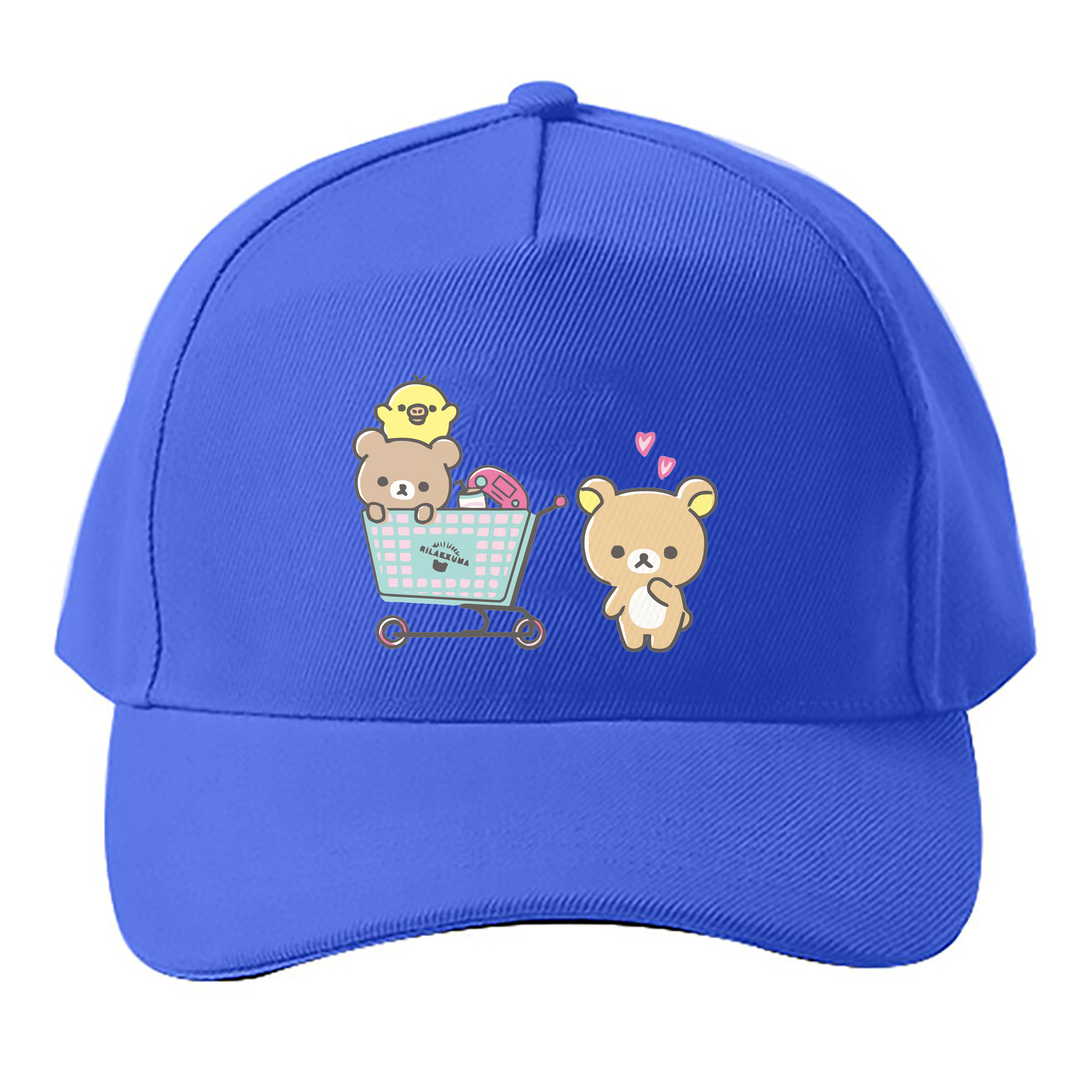 （画像用） リラックマ リラックマ キイロイトリ Rilakkuma Korilakkuma Kiiroitori ベースボールキャップ 綿100％ 男女兼用 帽子 スポーツ